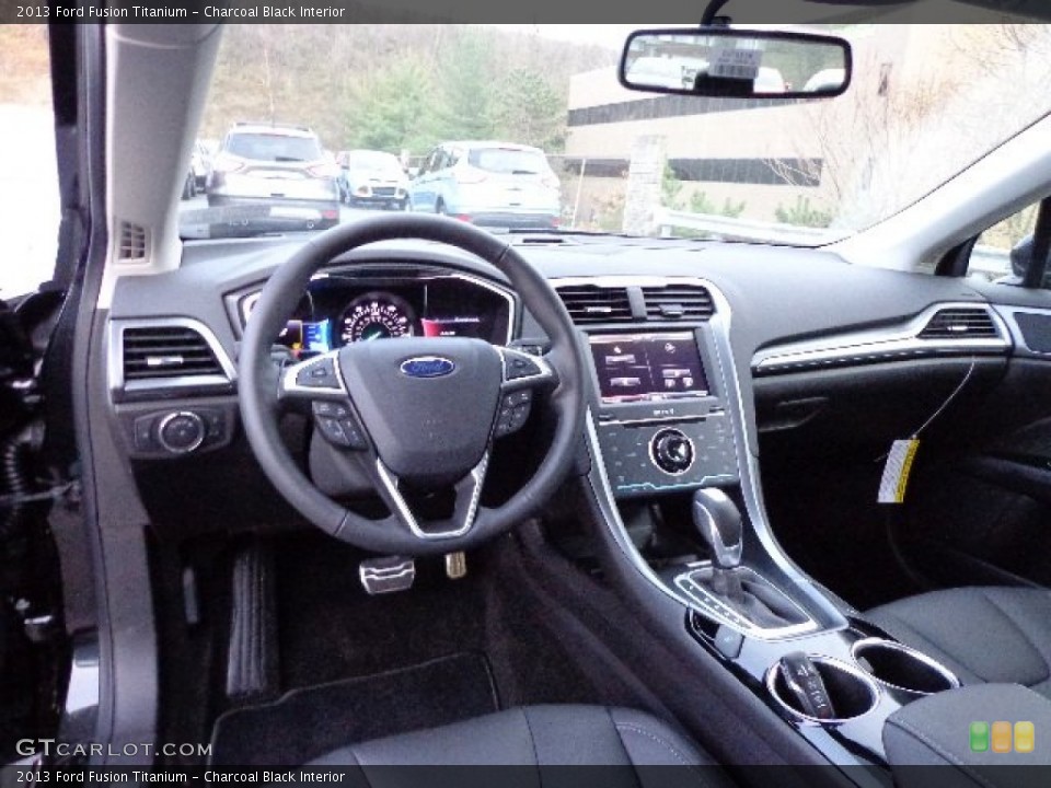 Charcoal Black Interior Dashboard for the 2013 Ford Fusion Titanium #73240973