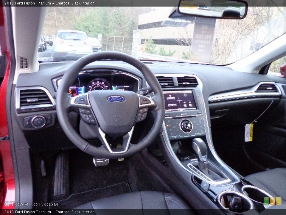 Charcoal Black Interior Dashboard for the 2013 Ford Fusion Titanium #73241319