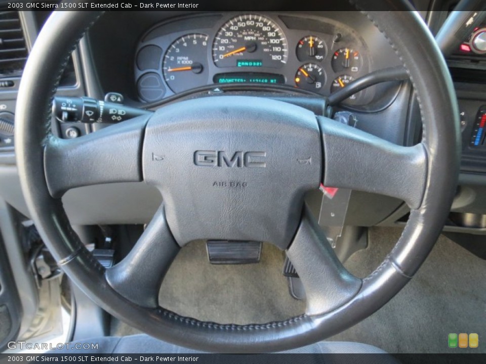 Dark Pewter Interior Steering Wheel for the 2003 GMC Sierra 1500 SLT Extended Cab #73242372