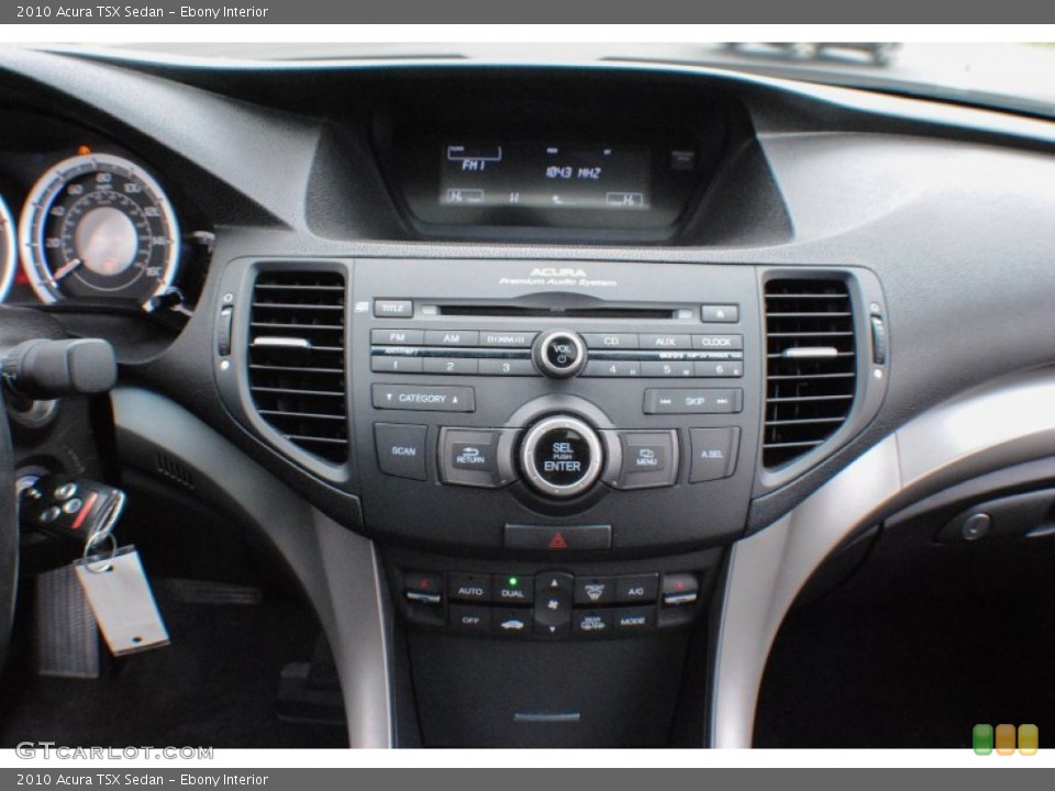 Ebony Interior Controls for the 2010 Acura TSX Sedan #73243908