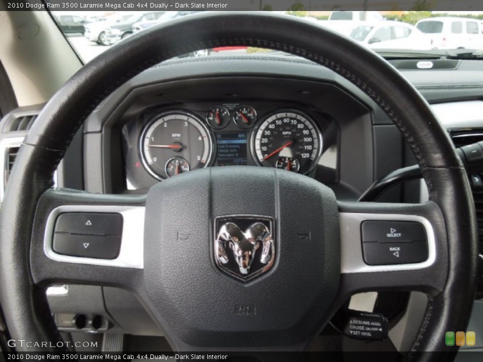 Dark Slate Interior Steering Wheel for the 2010 Dodge Ram 3500 Laramie Mega Cab 4x4 Dually #73246392