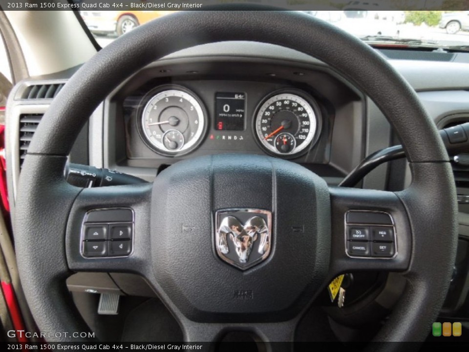 Black/Diesel Gray Interior Steering Wheel for the 2013 Ram 1500 Express Quad Cab 4x4 #73247884