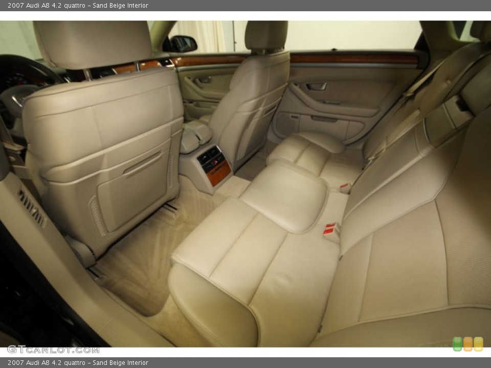 Sand Beige Interior Rear Seat for the 2007 Audi A8 4.2 quattro #73248201