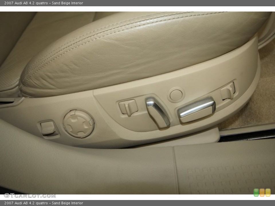 Sand Beige Interior Controls for the 2007 Audi A8 4.2 quattro #73248486
