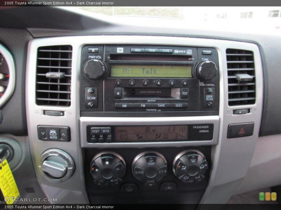 Dark Charcoal Interior Controls for the 2005 Toyota 4Runner Sport Edition 4x4 #73249060