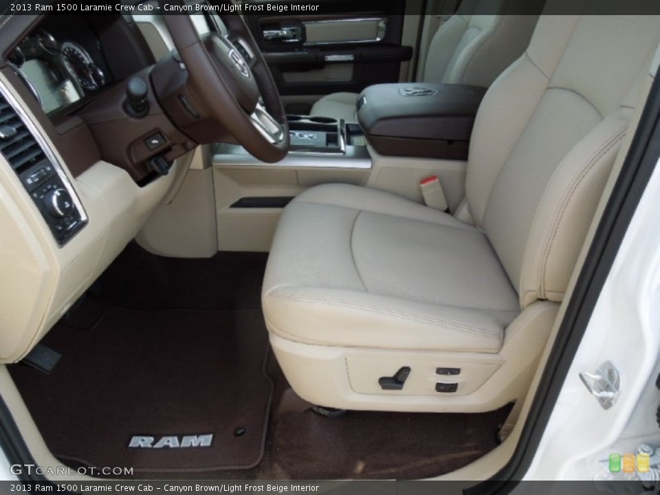 Canyon Brown/Light Frost Beige Interior Photo for the 2013 Ram 1500 Laramie Crew Cab #73249809
