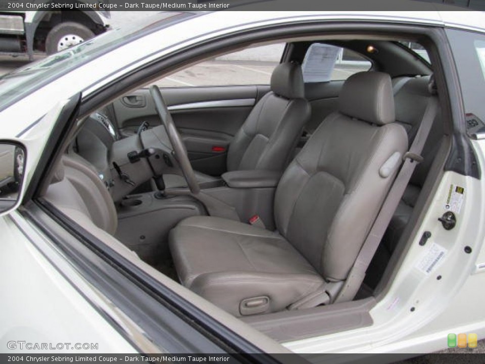Dark Taupe/Medium Taupe Interior Front Seat for the 2004 Chrysler Sebring Limited Coupe #73249944