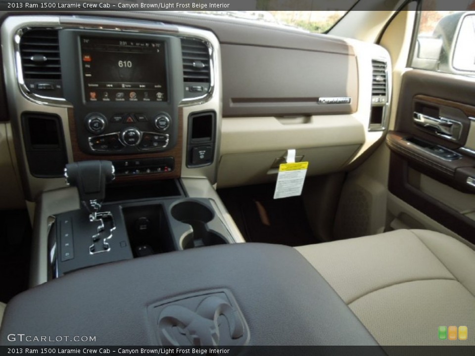 Canyon Brown/Light Frost Beige Interior Dashboard for the 2013 Ram 1500 Laramie Crew Cab #73250193