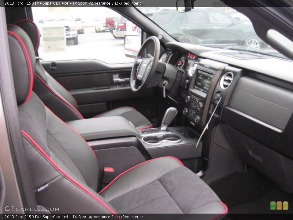 FX Sport Appearance Black/Red Interior Photo for the 2013 Ford F150 FX4 SuperCab 4x4 #73250280