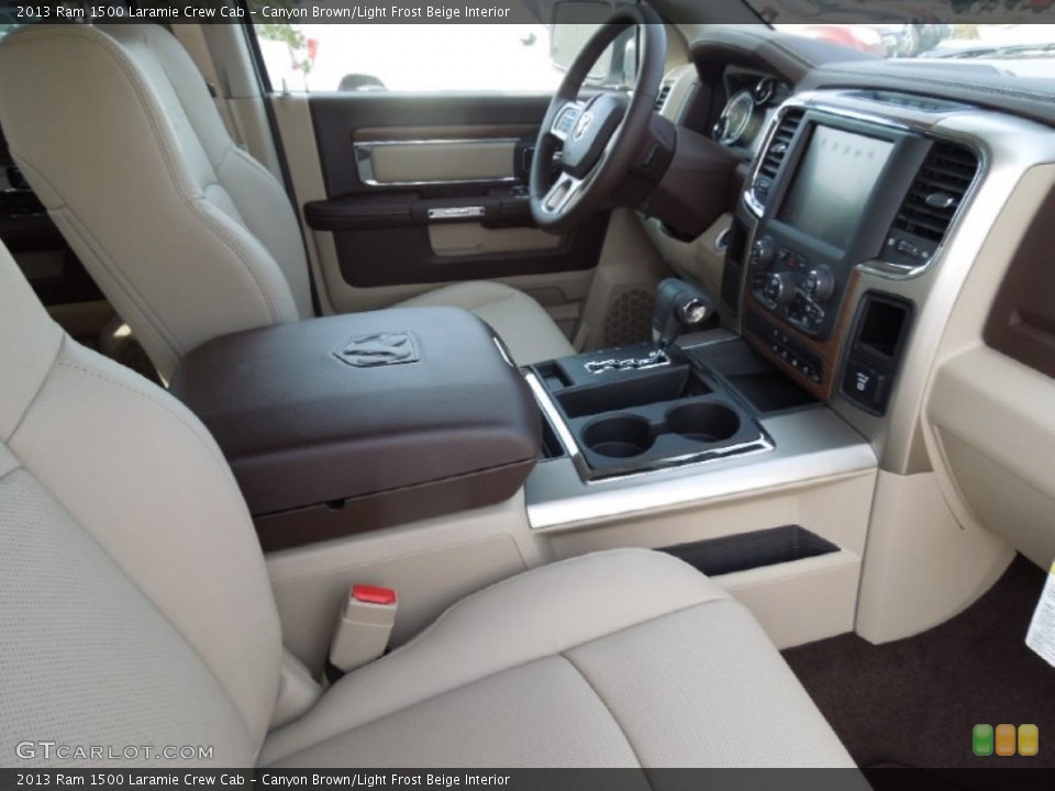 Canyon Brown/Light Frost Beige Interior Photo for the 2013 Ram 1500 Laramie Crew Cab #73250283