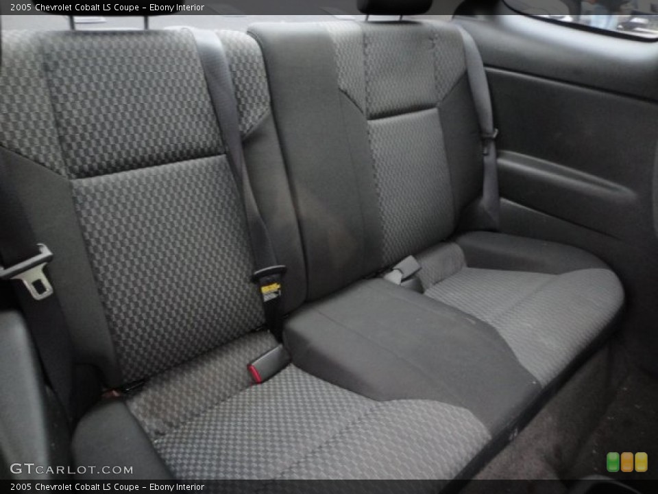 Ebony Interior Rear Seat for the 2005 Chevrolet Cobalt LS Coupe #73256157