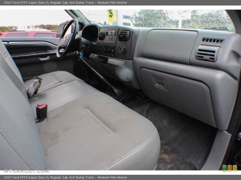 Medium Flint Interior Dashboard for the 2007 Ford F550 Super Duty XL Regular Cab 4x4 Dump Truck #73256292