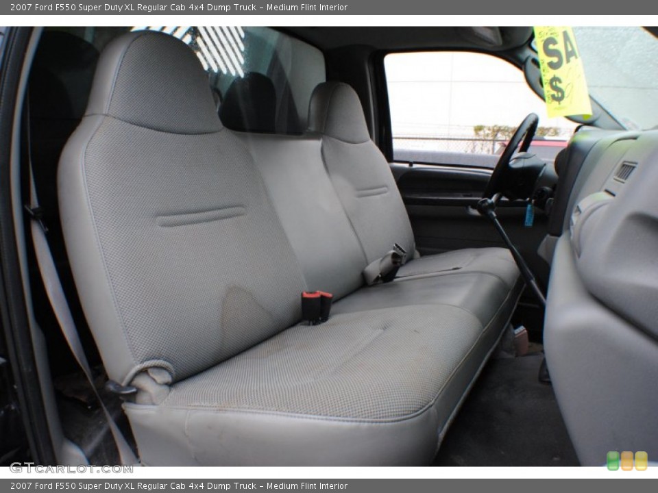 Medium Flint Interior Front Seat for the 2007 Ford F550 Super Duty XL Regular Cab 4x4 Dump Truck #73256315