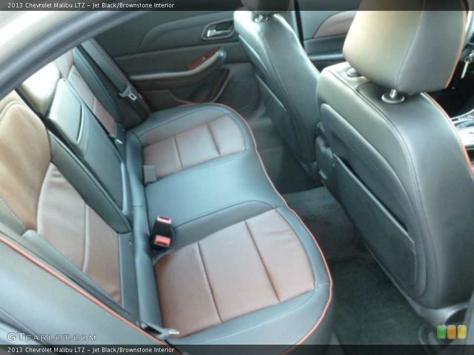 Jet Black/Brownstone Interior Rear Seat for the 2013 Chevrolet Malibu LTZ #73257945