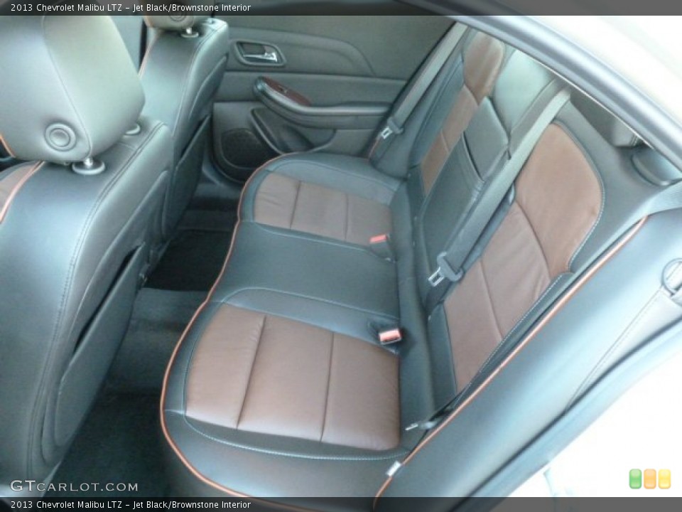 Jet Black/Brownstone Interior Rear Seat for the 2013 Chevrolet Malibu LTZ #73257966