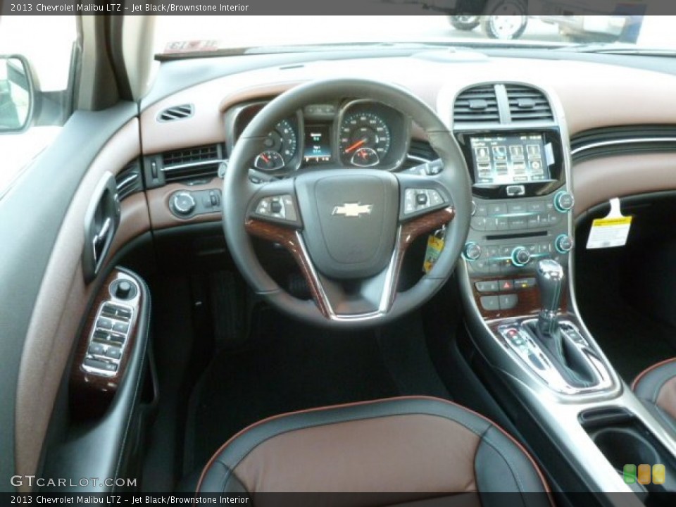 Jet Black/Brownstone Interior Dashboard for the 2013 Chevrolet Malibu LTZ #73257987