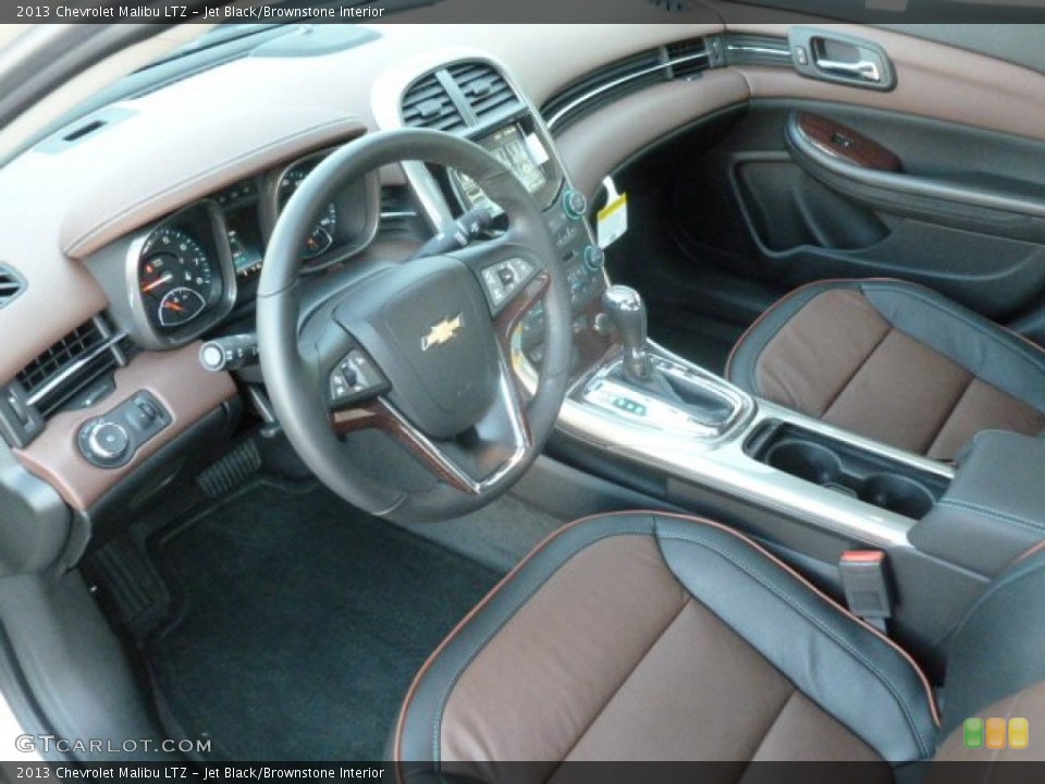 Jet Black/Brownstone 2013 Chevrolet Malibu Interiors