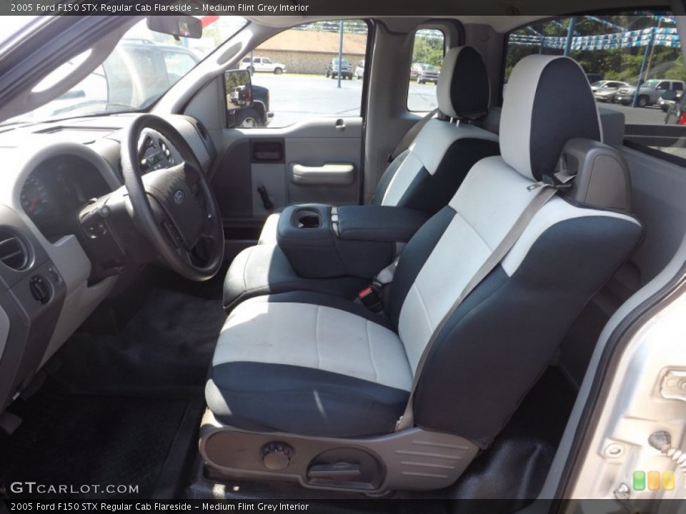Medium Flint Grey Interior Front Seat for the 2005 Ford F150 STX Regular Cab Flareside #73258944