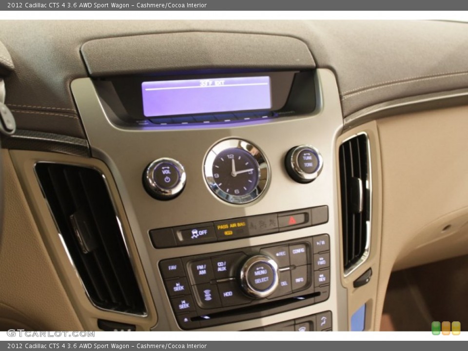 Cashmere/Cocoa Interior Controls for the 2012 Cadillac CTS 4 3.6 AWD Sport Wagon #73265610