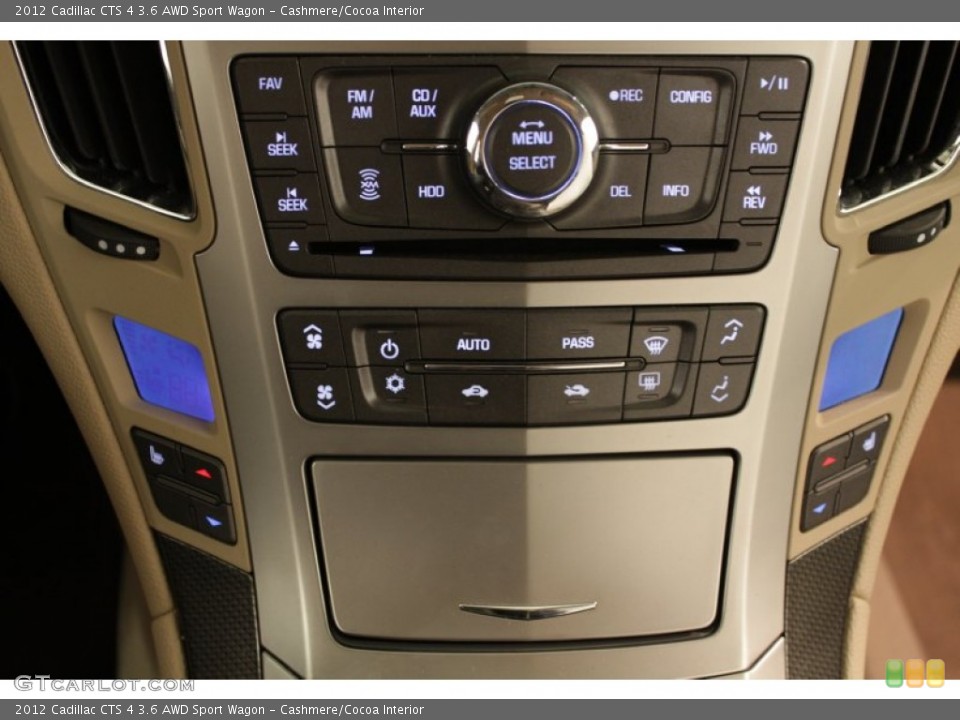 Cashmere/Cocoa Interior Controls for the 2012 Cadillac CTS 4 3.6 AWD Sport Wagon #73265652
