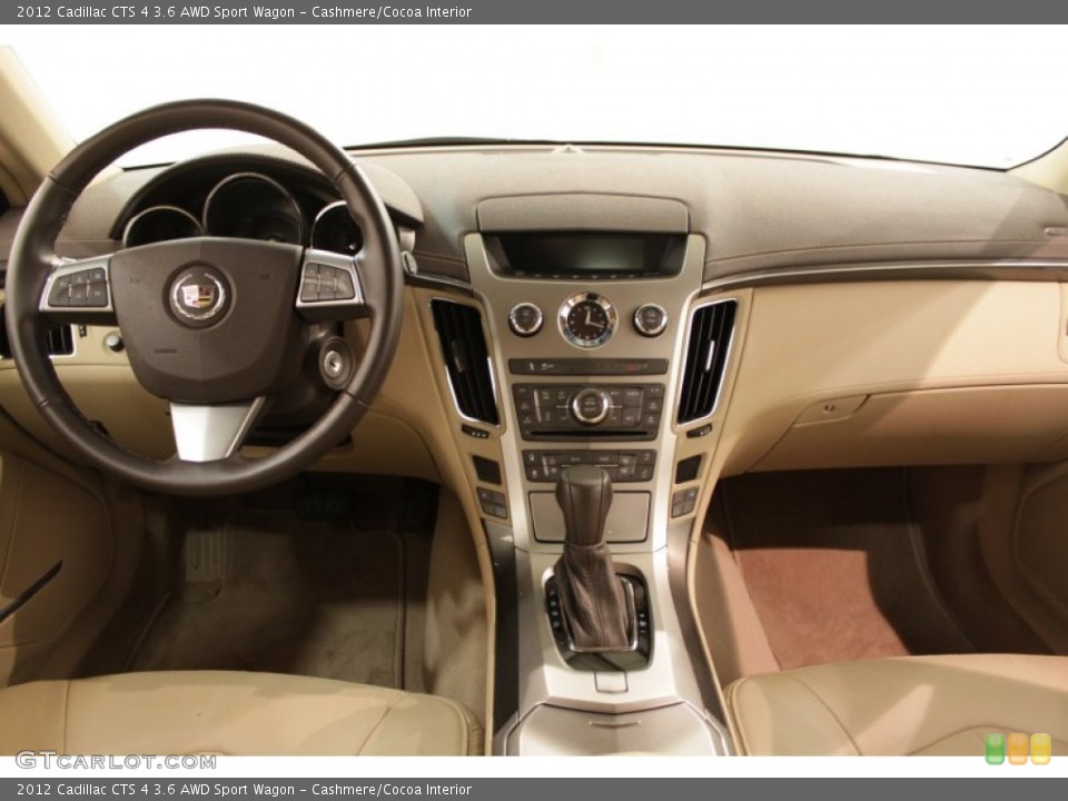 Cashmere/Cocoa Interior Dashboard for the 2012 Cadillac CTS 4 3.6 AWD Sport Wagon #73265802