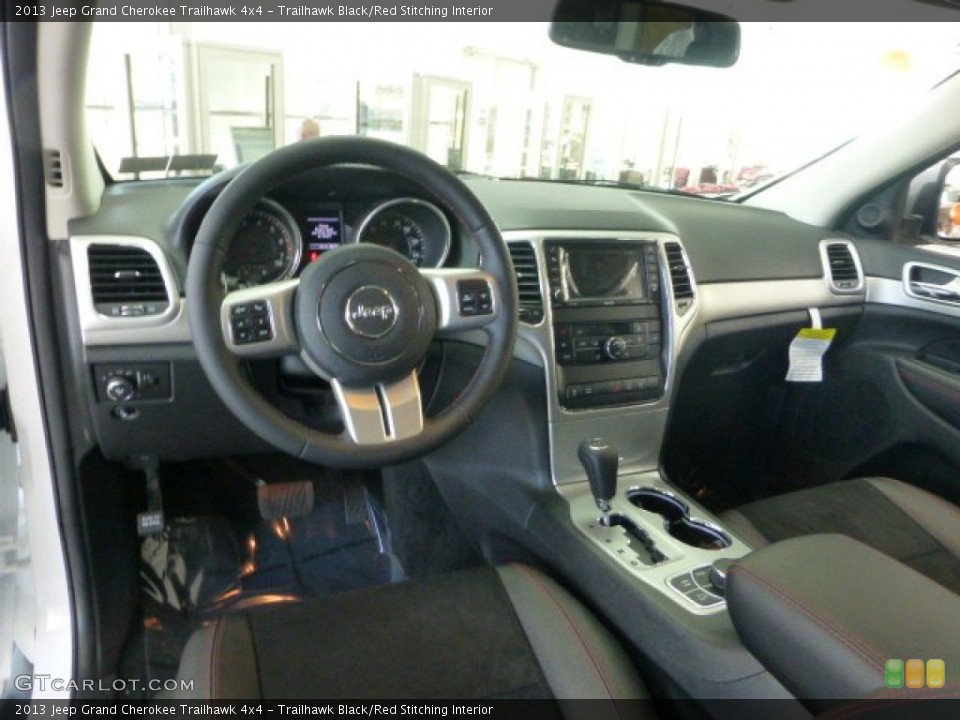 Trailhawk Black/Red Stitching Interior Photo for the 2013 Jeep Grand Cherokee Trailhawk 4x4 #73268375