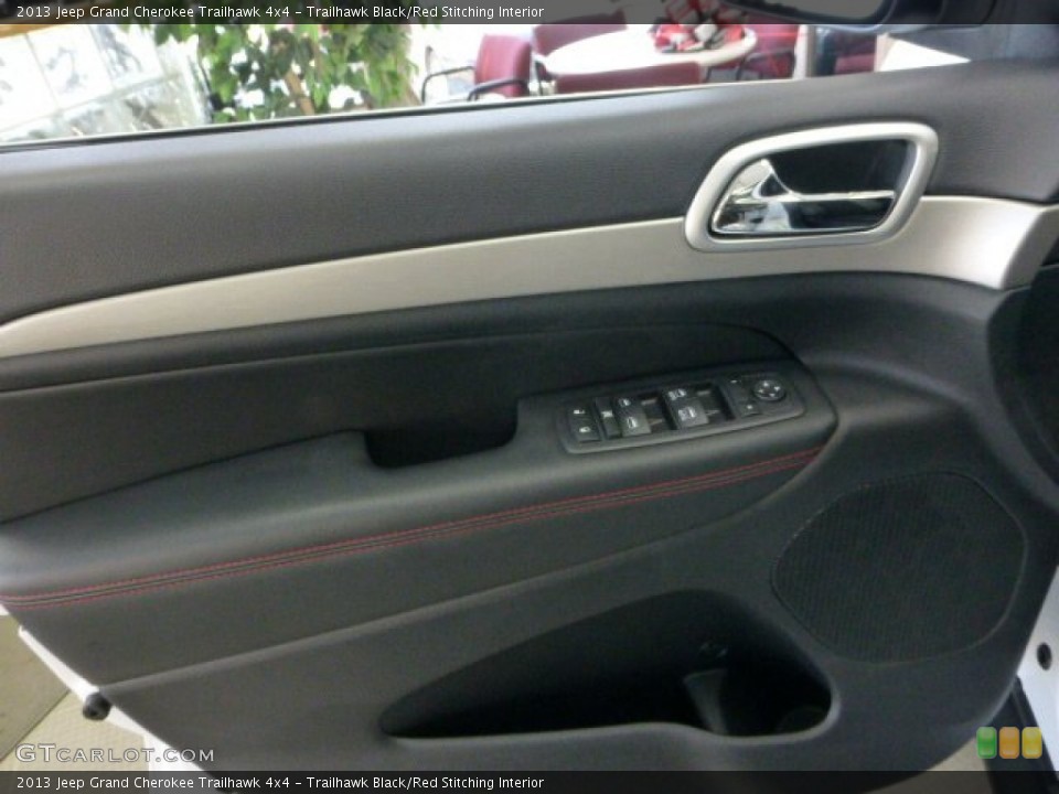 Trailhawk Black/Red Stitching Interior Door Panel for the 2013 Jeep Grand Cherokee Trailhawk 4x4 #73268418
