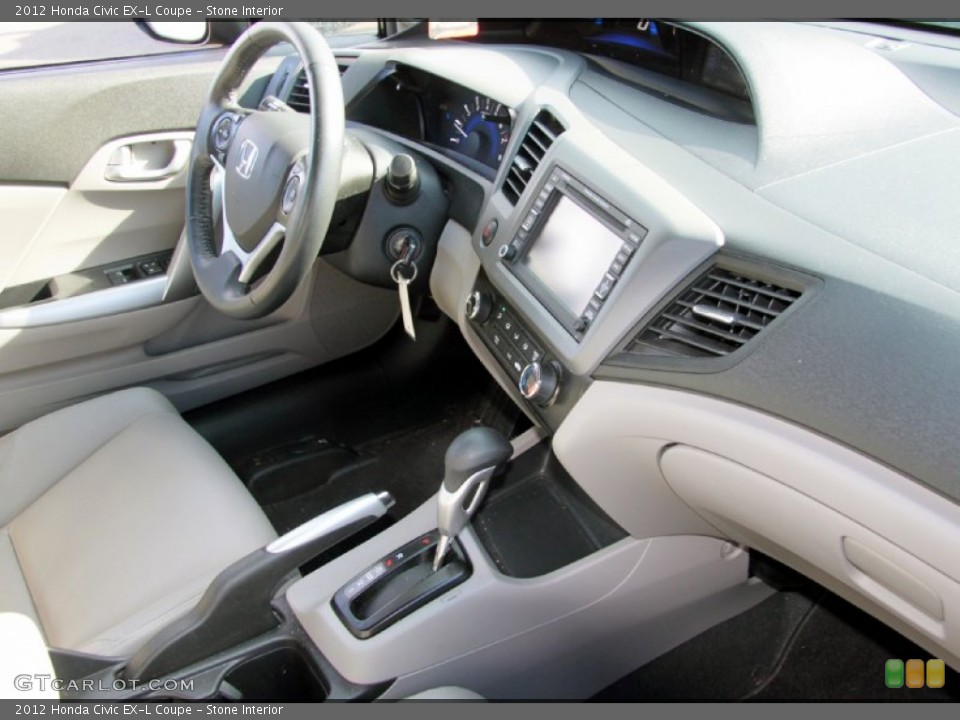 Stone Interior Dashboard for the 2012 Honda Civic EX-L Coupe #73268652