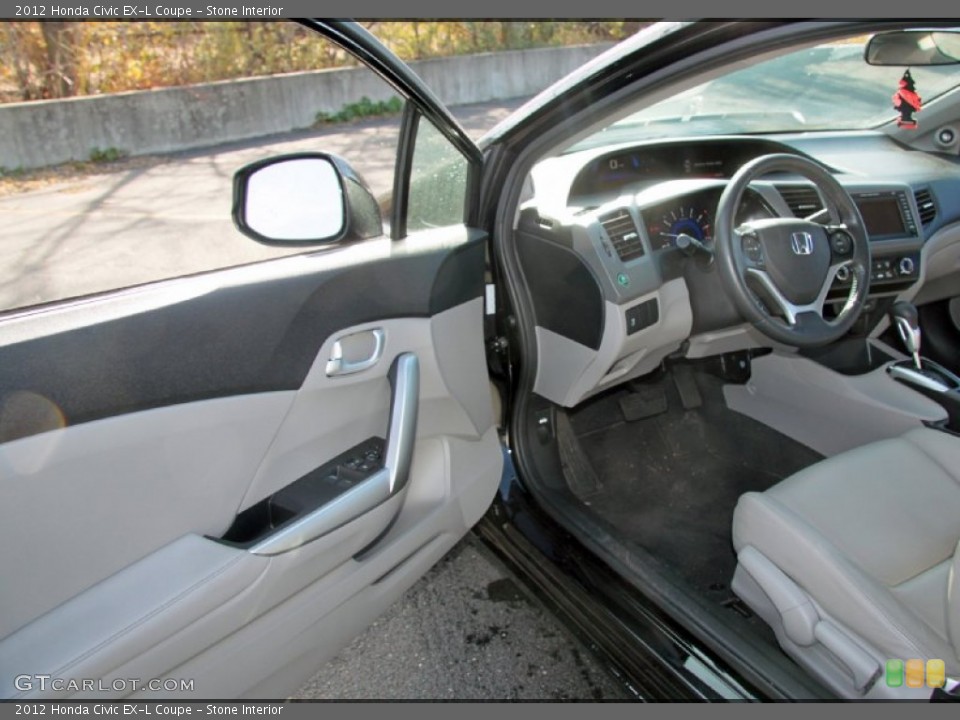 Stone Interior Photo for the 2012 Honda Civic EX-L Coupe #73268703