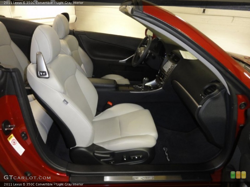 Light Gray Interior Front Seat for the 2011 Lexus IS 350C Convertible #73268711