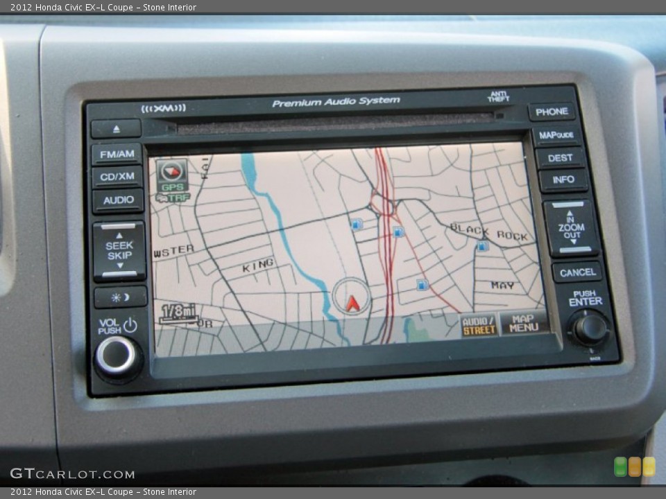 Stone Interior Navigation for the 2012 Honda Civic EX-L Coupe #73268763