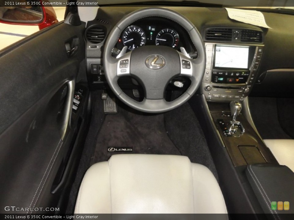 Light Gray Interior Dashboard for the 2011 Lexus IS 350C Convertible #73268774