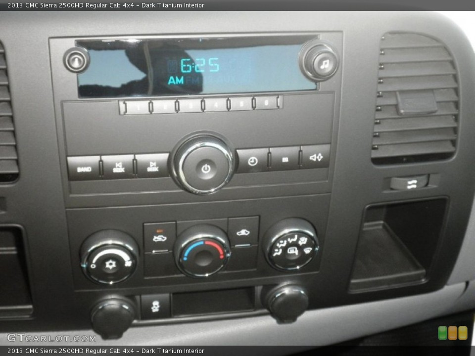 Dark Titanium Interior Controls for the 2013 GMC Sierra 2500HD Regular Cab 4x4 #73271220