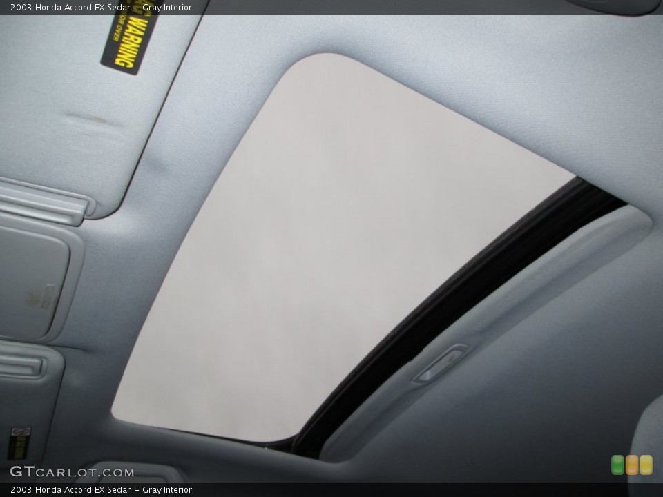 Gray Interior Sunroof for the 2003 Honda Accord EX Sedan #73271837