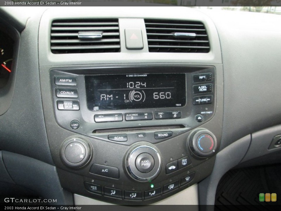 Gray Interior Controls for the 2003 Honda Accord EX Sedan #73271859