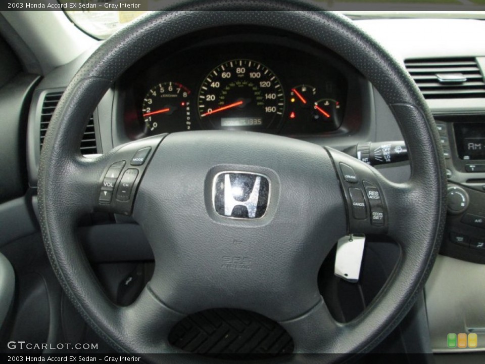 Gray Interior Steering Wheel for the 2003 Honda Accord EX Sedan #73271883