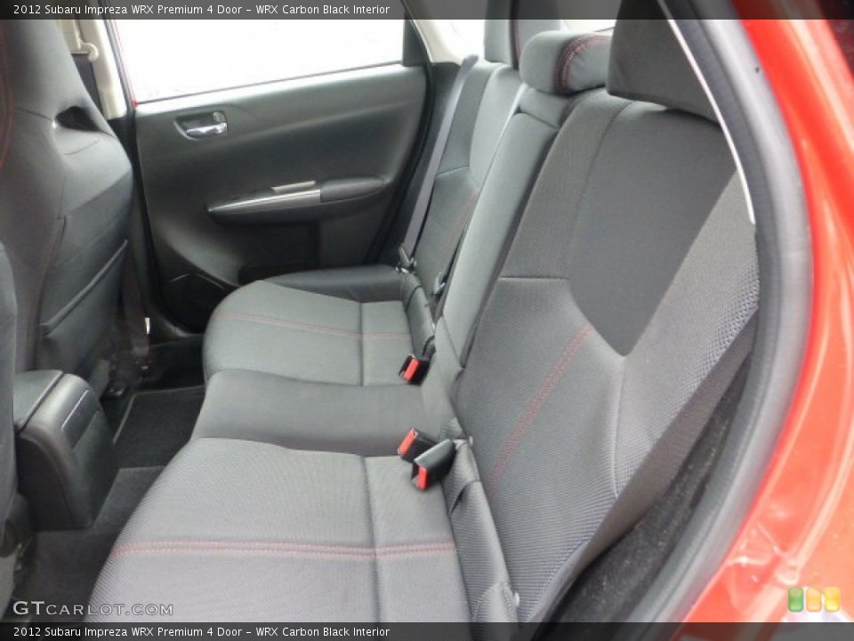 WRX Carbon Black Interior Rear Seat for the 2012 Subaru Impreza WRX Premium 4 Door #73272354