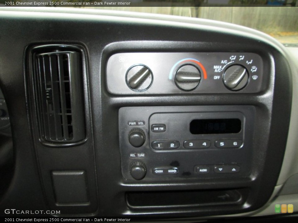 Dark Pewter Interior Controls for the 2001 Chevrolet Express 2500 Commercial Van #73272459