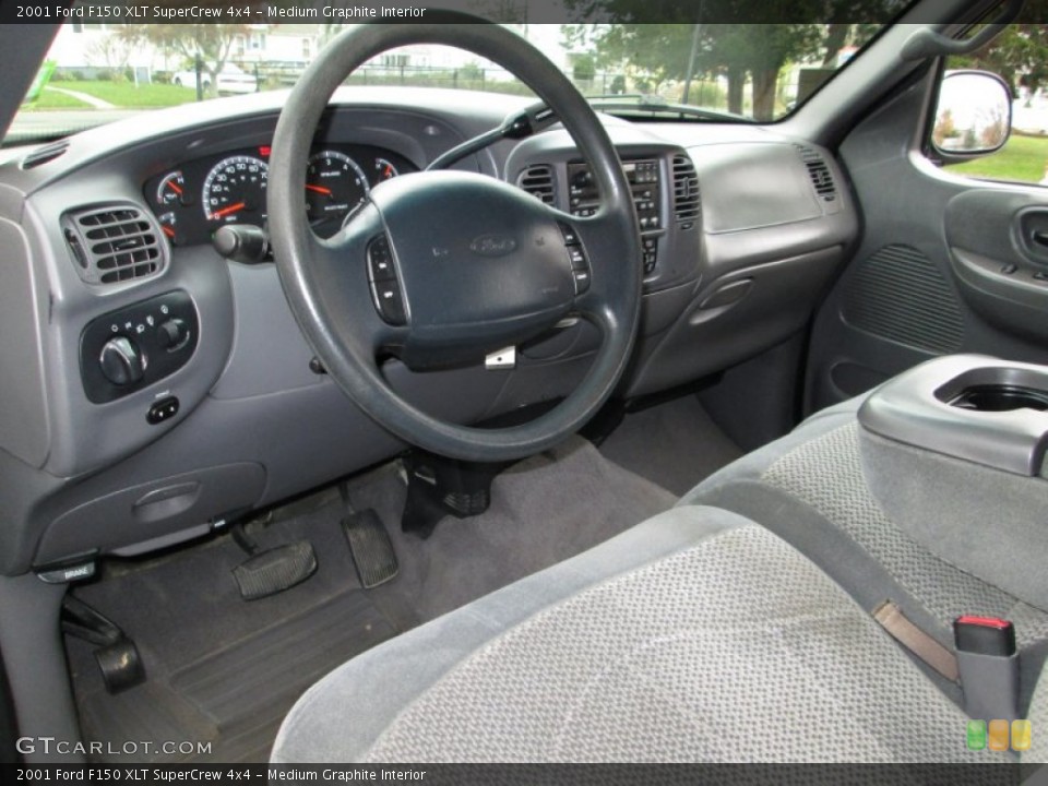 Medium Graphite Interior Prime Interior for the 2001 Ford F150 XLT SuperCrew 4x4 #73272867