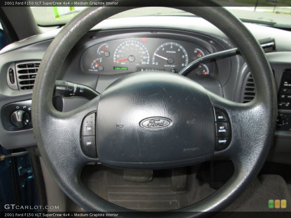 Medium Graphite Interior Steering Wheel for the 2001 Ford F150 XLT SuperCrew 4x4 #73272975