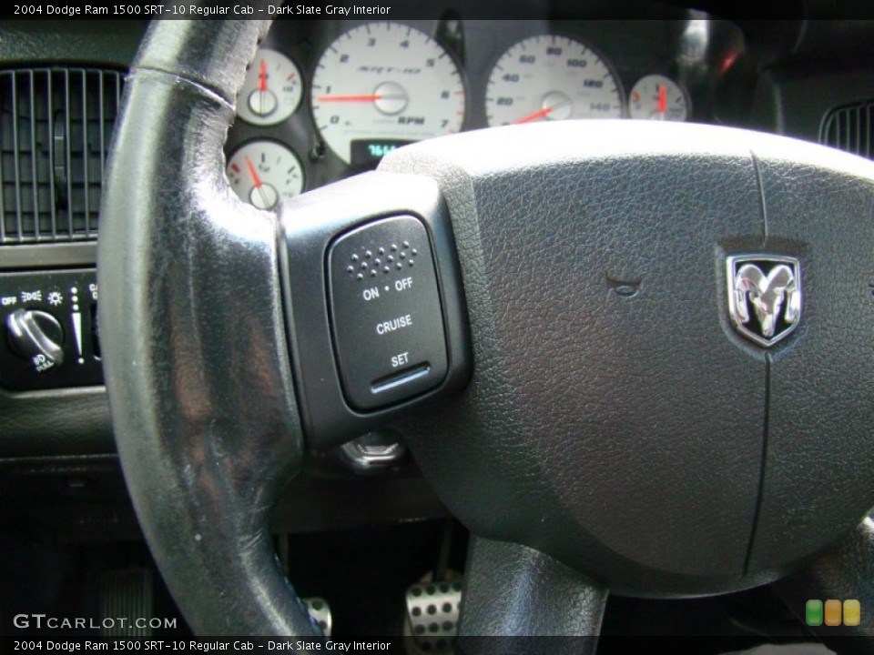 Dark Slate Gray Interior Controls for the 2004 Dodge Ram 1500 SRT-10 Regular Cab #73273440