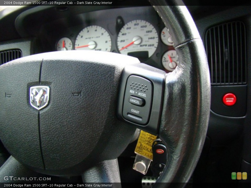 Dark Slate Gray Interior Controls for the 2004 Dodge Ram 1500 SRT-10 Regular Cab #73273456