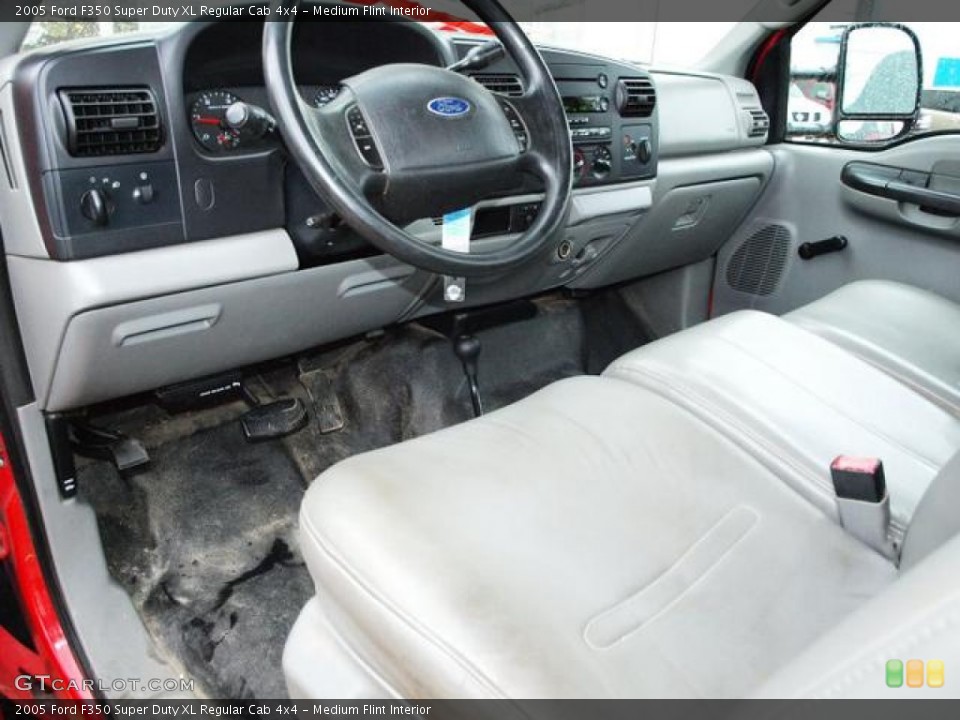 Medium Flint Interior Prime Interior for the 2005 Ford F350 Super Duty XL Regular Cab 4x4 #73273773