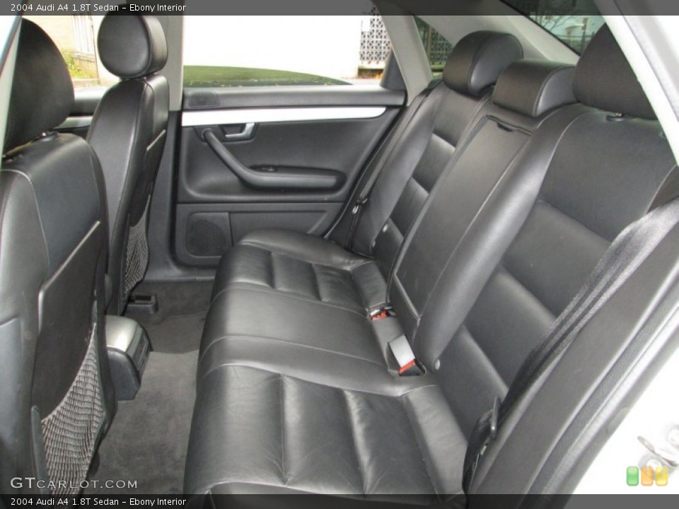 Ebony Interior Rear Seat for the 2004 Audi A4 1.8T Sedan #73275177