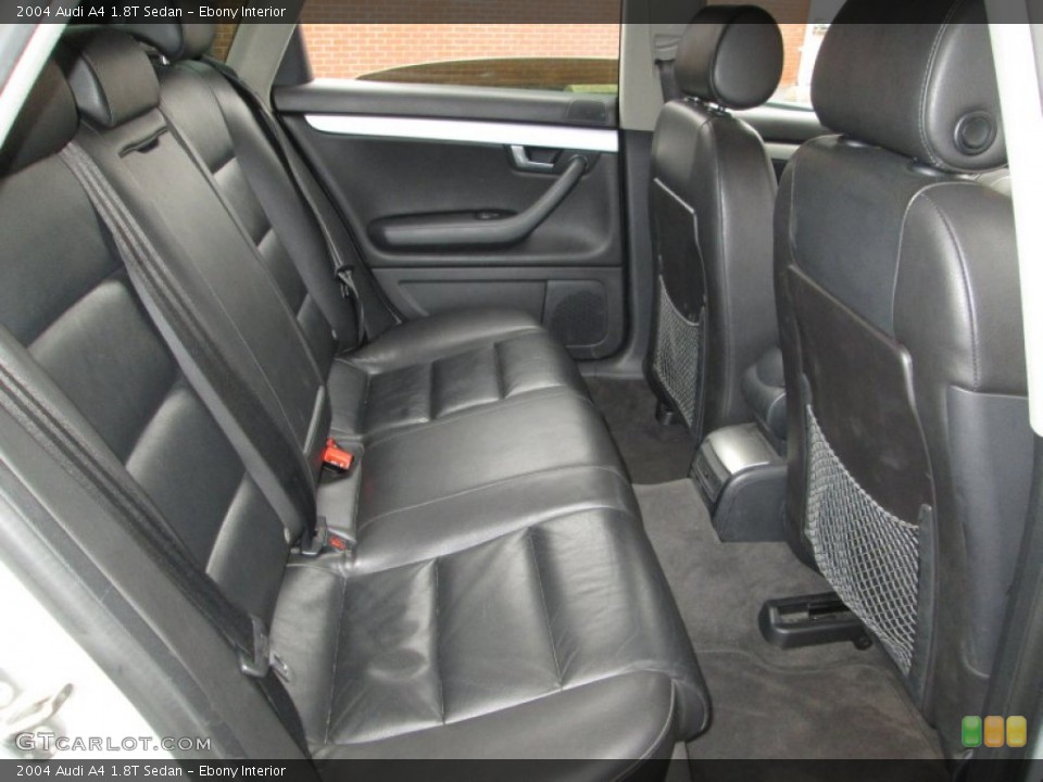 Ebony Interior Rear Seat for the 2004 Audi A4 1.8T Sedan #73275195