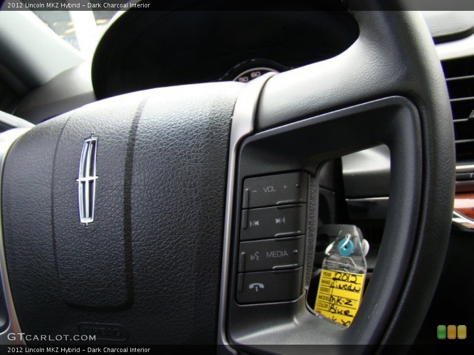 Dark Charcoal Interior Controls for the 2012 Lincoln MKZ Hybrid #73275228