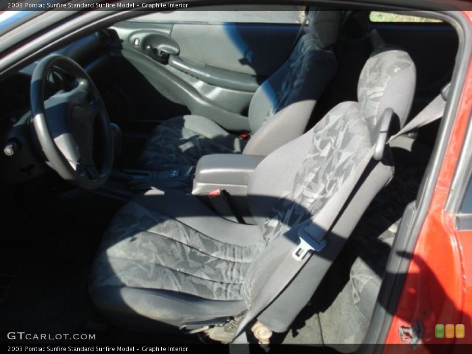 Graphite Interior Front Seat for the 2003 Pontiac Sunfire  #73277372