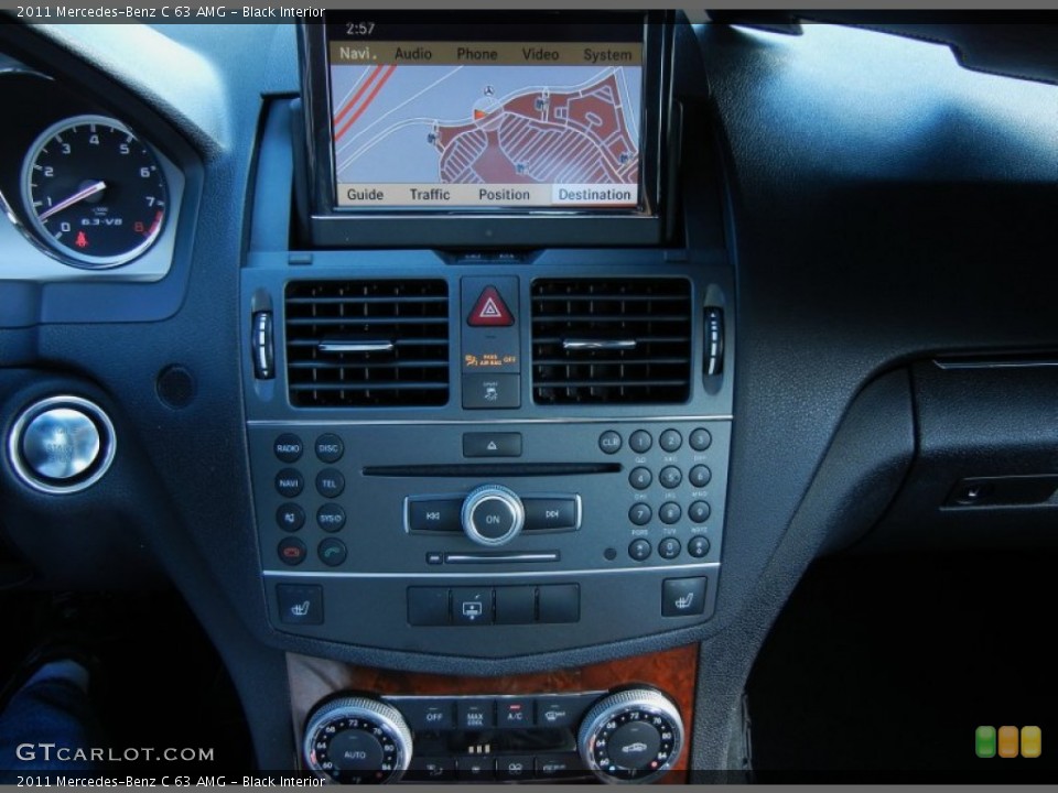 Black Interior Controls for the 2011 Mercedes-Benz C 63 AMG #73279998