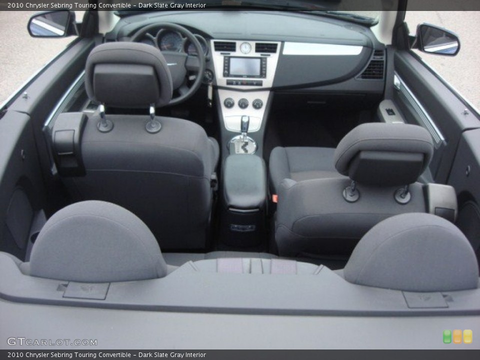Dark Slate Gray Interior Photo for the 2010 Chrysler Sebring Touring Convertible #73282587
