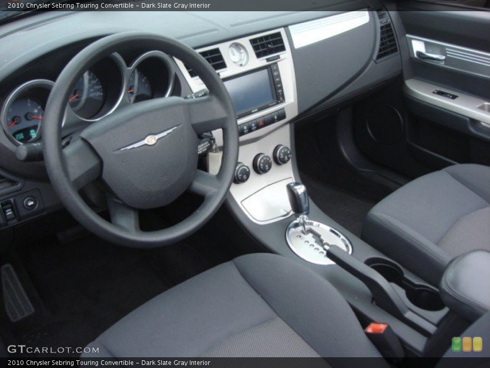 Dark Slate Gray 2010 Chrysler Sebring Interiors